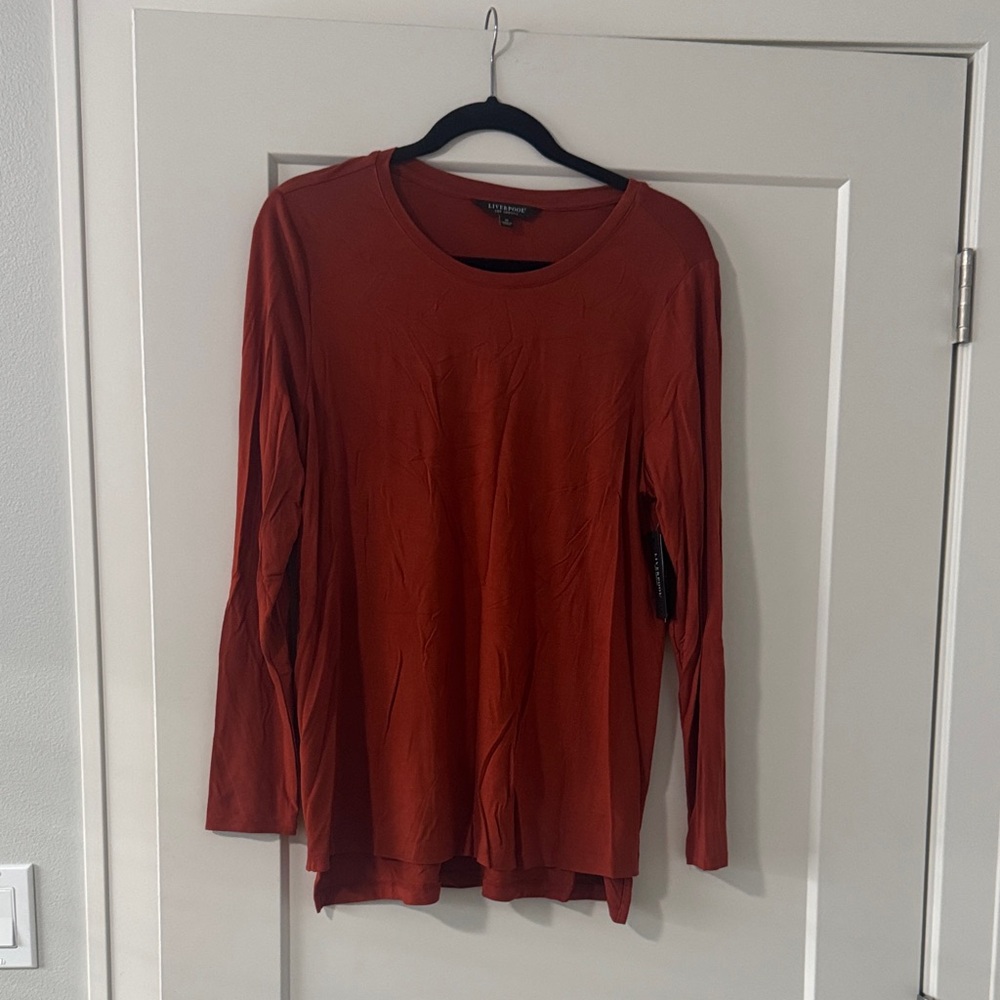 Liverpool Women's Burnt Orange Long Sleeve Top